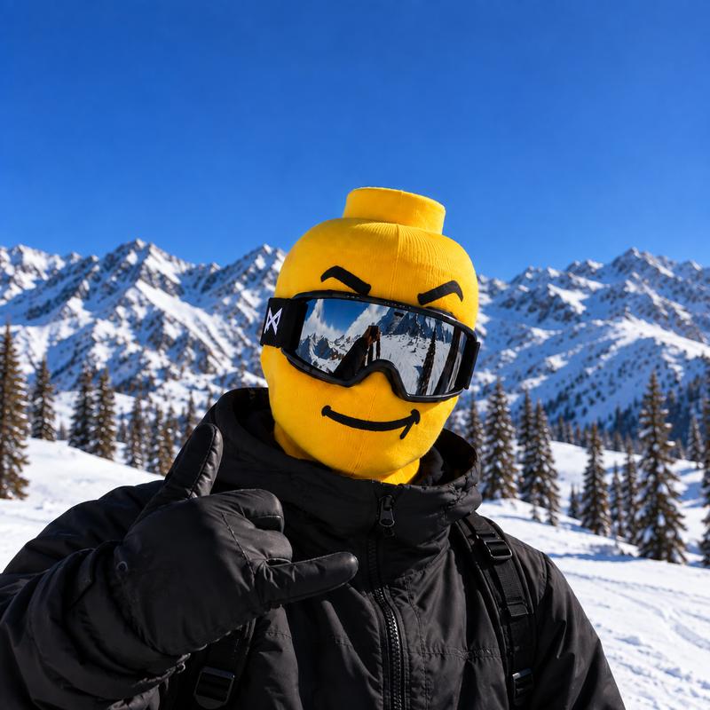Funny Cartoon Ski Mask Balaclava for Snowboarding Winter Cosplay and Gag Gifts