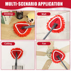 Chenille Duster Replacement Heads for O-Cedar Mop, Long-Handle Dry Cleaning Refills