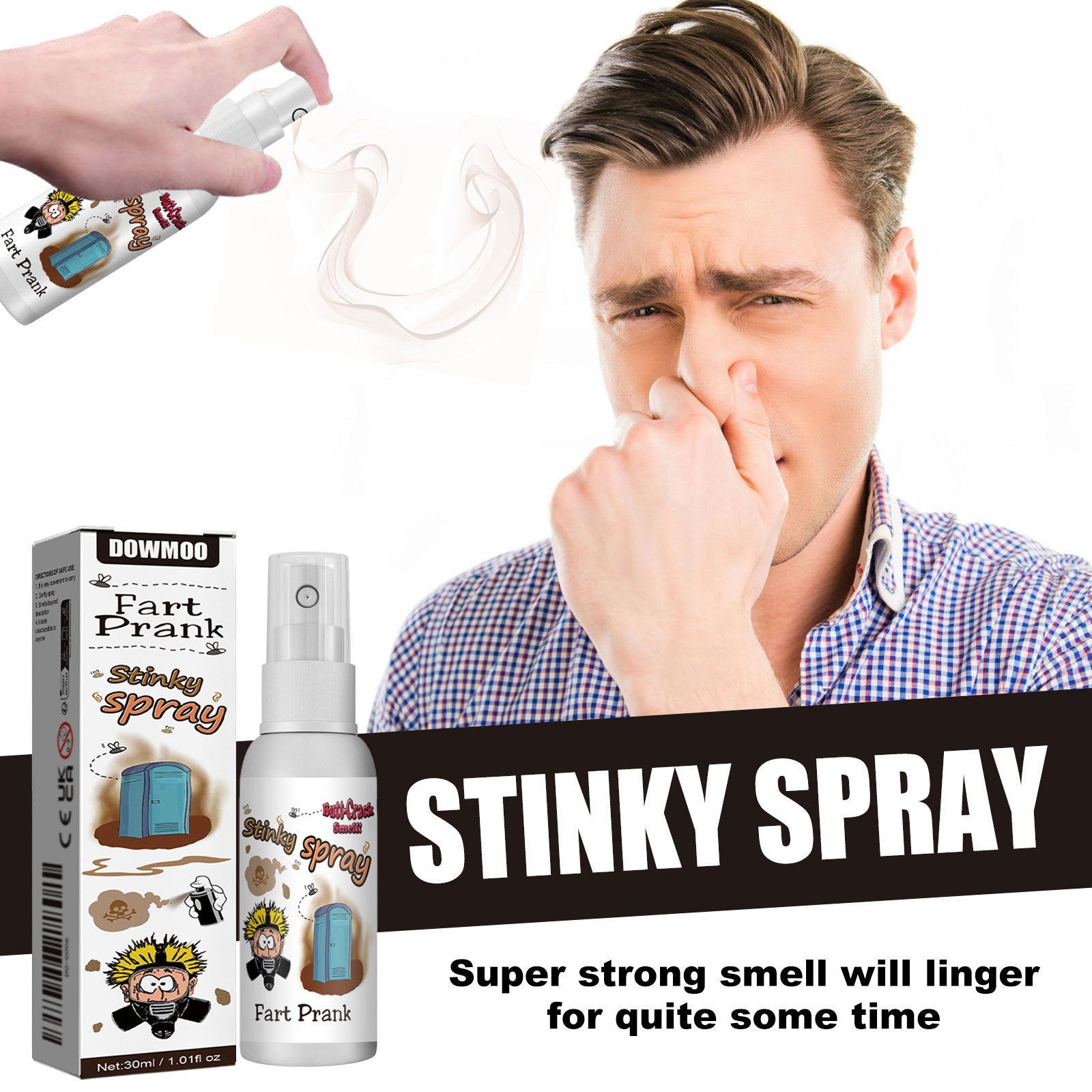 Liquid Ass Authentic Fart Prank Spray – Made in USA Realistic Non-Staining Odor for Lasting Humor