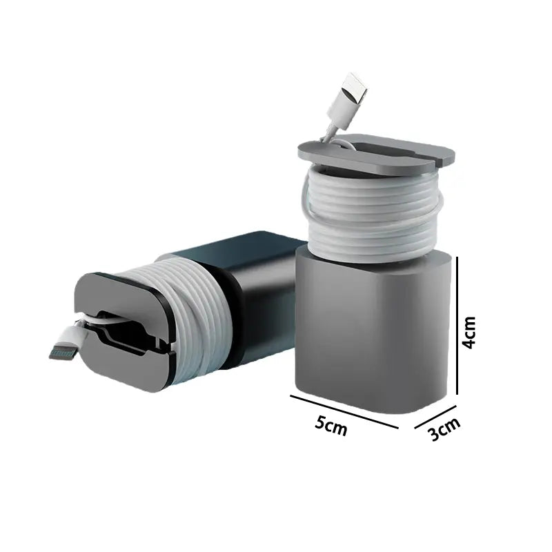 2-in-1 Charger Cord Protector with Cable Wrap for Organized Everyday Charging Setup