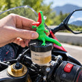 Funny Gecko Spring Motorcycle Ornament, Wiggly Lizard Decoration, Novelty Gift for Motorcycle Riders