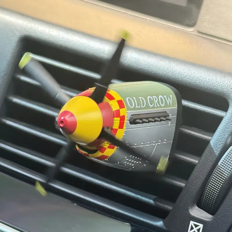 P-40 Warhawk Plane Car Air Freshener | Vintage Fighter Jet Vent Clip for Men