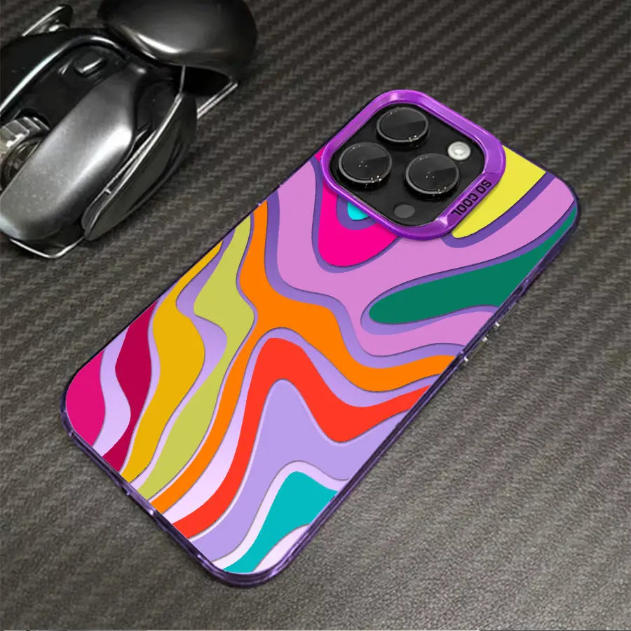 Abstract Wavy Pattern Phone Case with Modern Style for Trendy Everyday Protection
