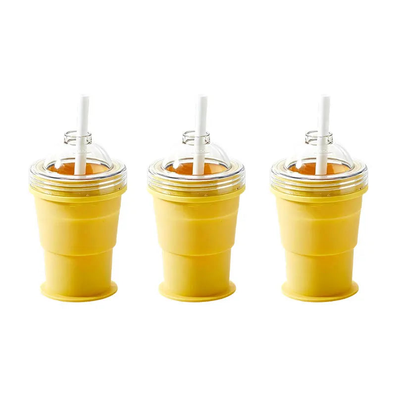 Folding Silicone Ice Hockey Cup & Spherical Ice Cube Mold