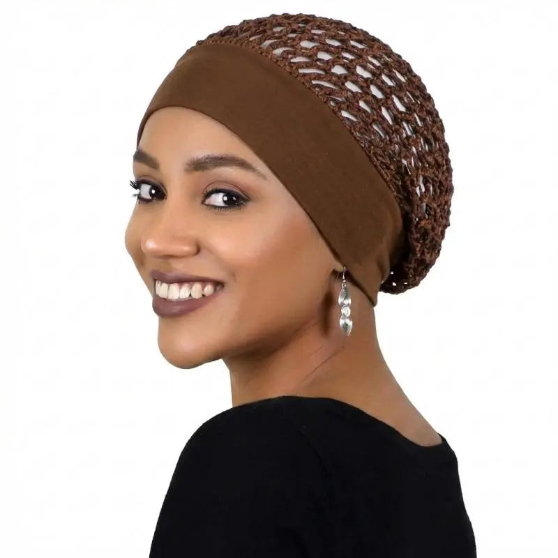 Stretchy Wide Edge Sleeping Cap Set for Nighttime Hair Care and Beauty