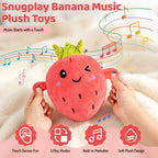 Interactive Music Plush Toy Set: Banana Strawberry Carrot Prank Gift for Kids Adults