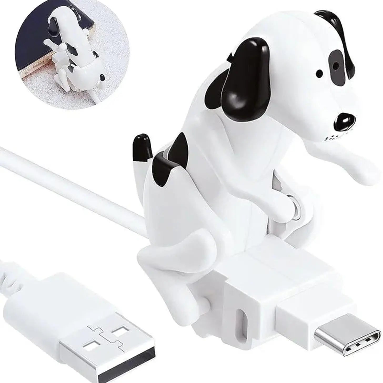 Funny Dog Charging Cable for Phones and Novelty Tech Gifts
