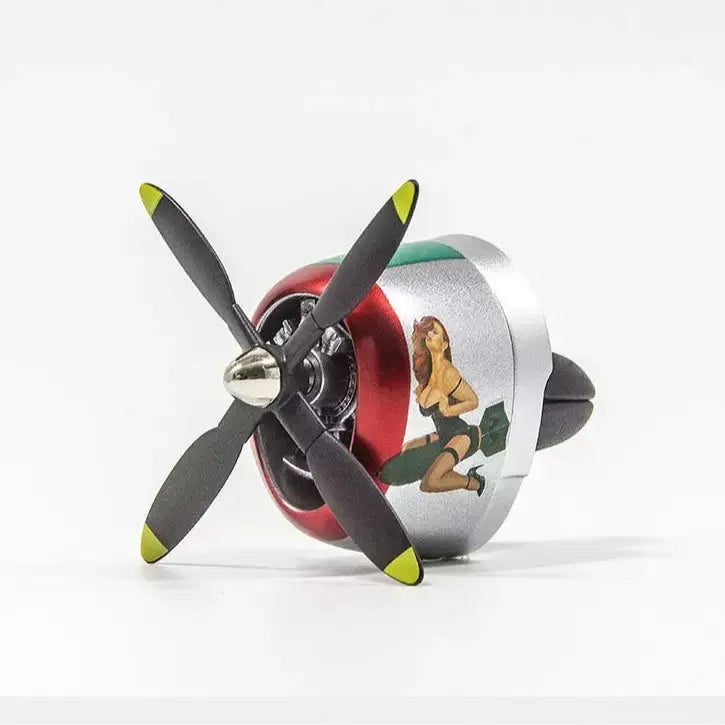 P-40 Warhawk Plane Car Air Freshener | Vintage Fighter Jet Vent Clip for Men