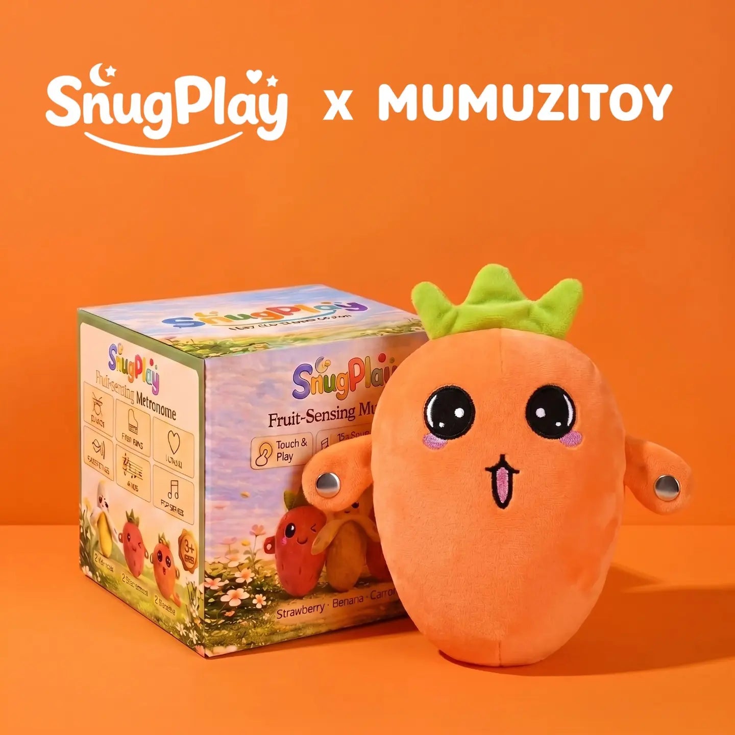 Interactive Music Plush Toy Set: Banana Strawberry Carrot Prank Gift for Kids Adults