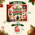 Christmas Dumpling Squishy Advent Calendar 24-Day Holiday Countdown Toy Gift for Kids