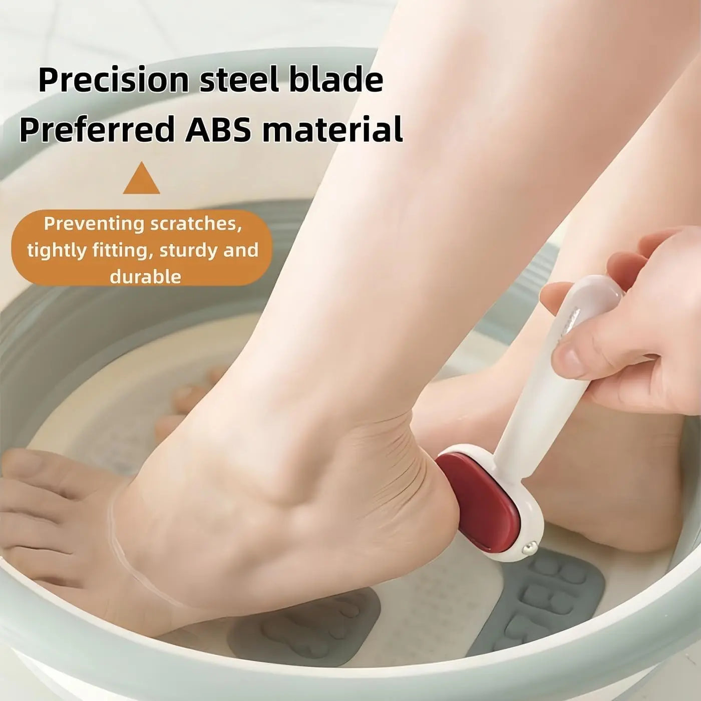 Compact Foot Scraper Tool for Smooth Heels and Easy At-Home Foot Care