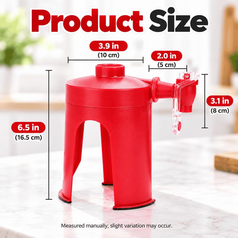 Hand Press Inverted Bottle Dispenser - Carbonated Drink Dispenser, Kitchen Accessories for Home Use