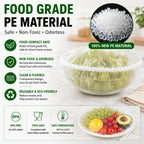 Disposable Stretch Food Covers for Easy Leftover Storage and Everyday Kitchen Prep