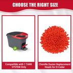Chenille Duster Replacement Heads for O-Cedar Mop, Long-Handle Dry Cleaning Refills