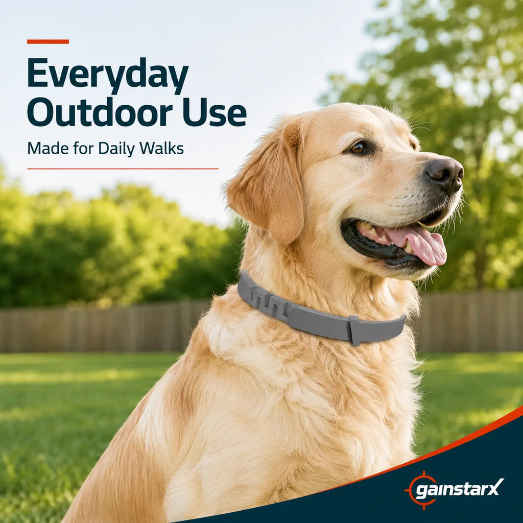 Gainstarx Adjustable Fresh Scent Dog Collar – Comfortable Lightweight Pet Collar for Large Dogs (Over 18 lbs)