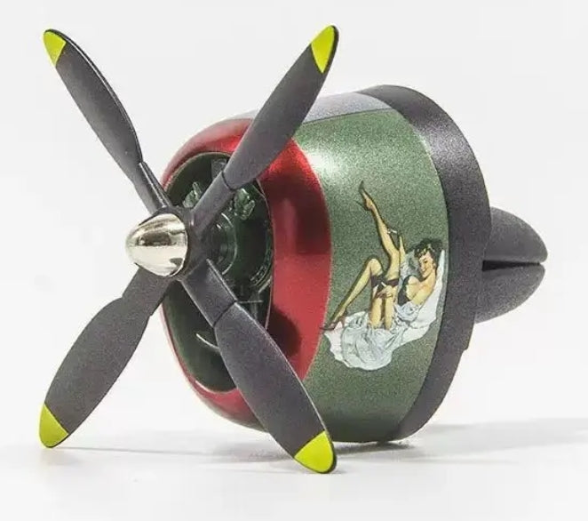 P-40 Warhawk Plane Car Air Freshener | Vintage Fighter Jet Vent Clip for Men