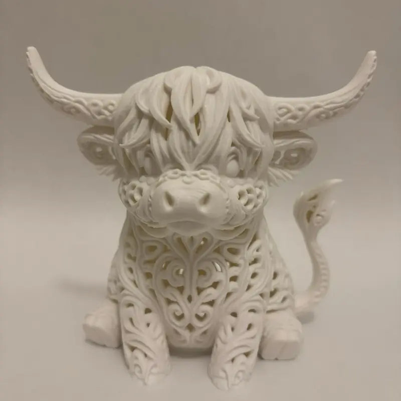Highland Cow Tea Light Holder for Cozy Farmhouse Decor and Gifts