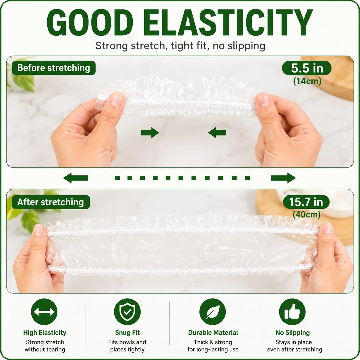 Disposable Stretch Food Covers for Easy Leftover Storage and Everyday Kitchen Prep