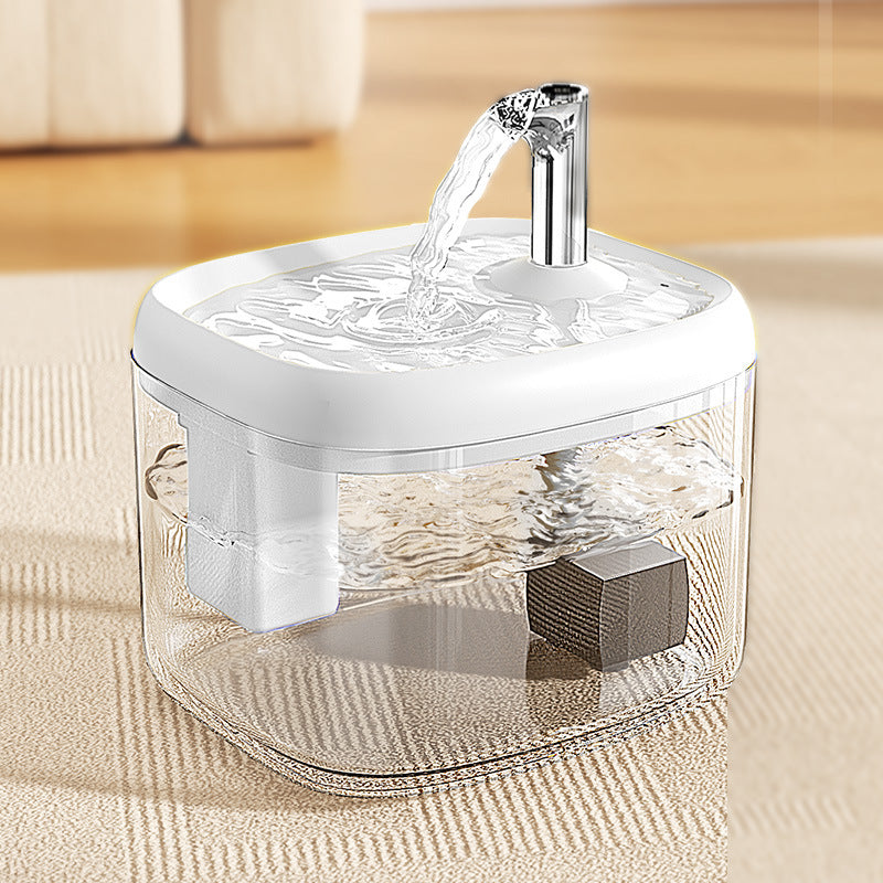 Fontaine à eau automatique pour chats de 1,5 L – Distributeur d'eau fraîche filtrée USB pour animaux de compagnie