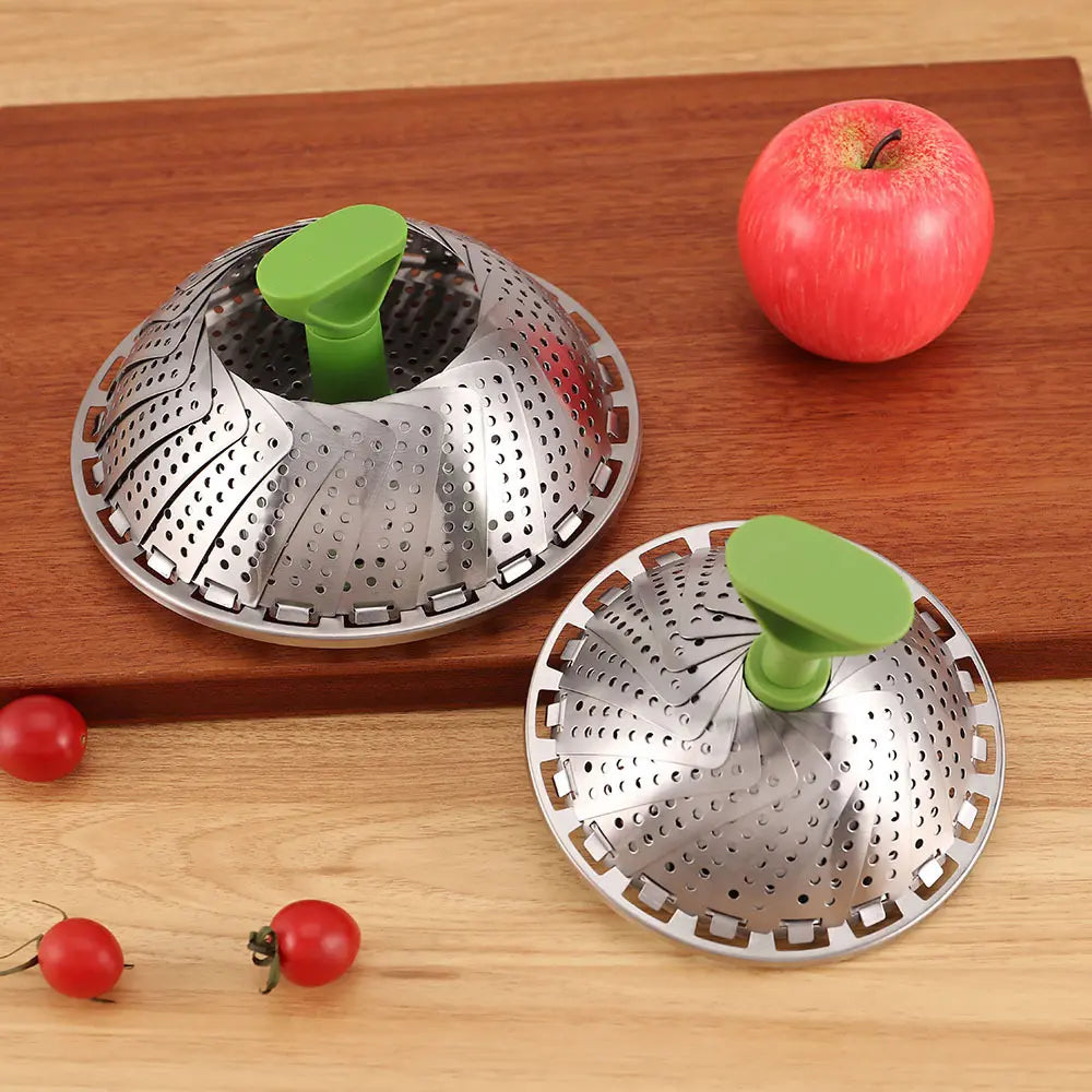 Expandable Stainless Steel Vegetable Steamer Basket for Healthy Cooking and Easy Kitchen Prep