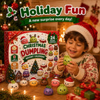 Christmas Dumpling Squishy Advent Calendar 24-Day Holiday Countdown Toy Gift for Kids