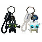 Glow In Dark Mini Dragon Keychain with Moving Wings for Bag Charms