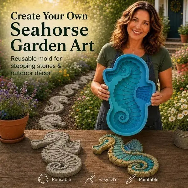 Reusable Octopus Stepping Stone Mold for DIY Garden Pathway Decor