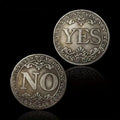 Yes No Decision Coin Double Sided Choice Maker Gift for Friends Family and Daily Fun