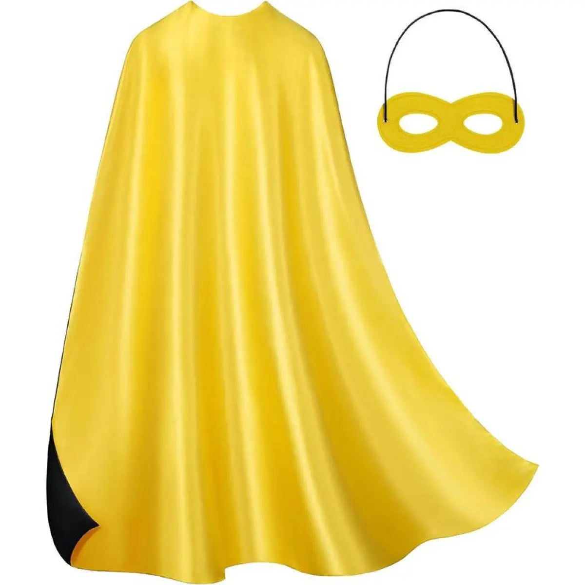 Reversible Superhero Cape and Mask Set for Halloween Parties and Costume Events