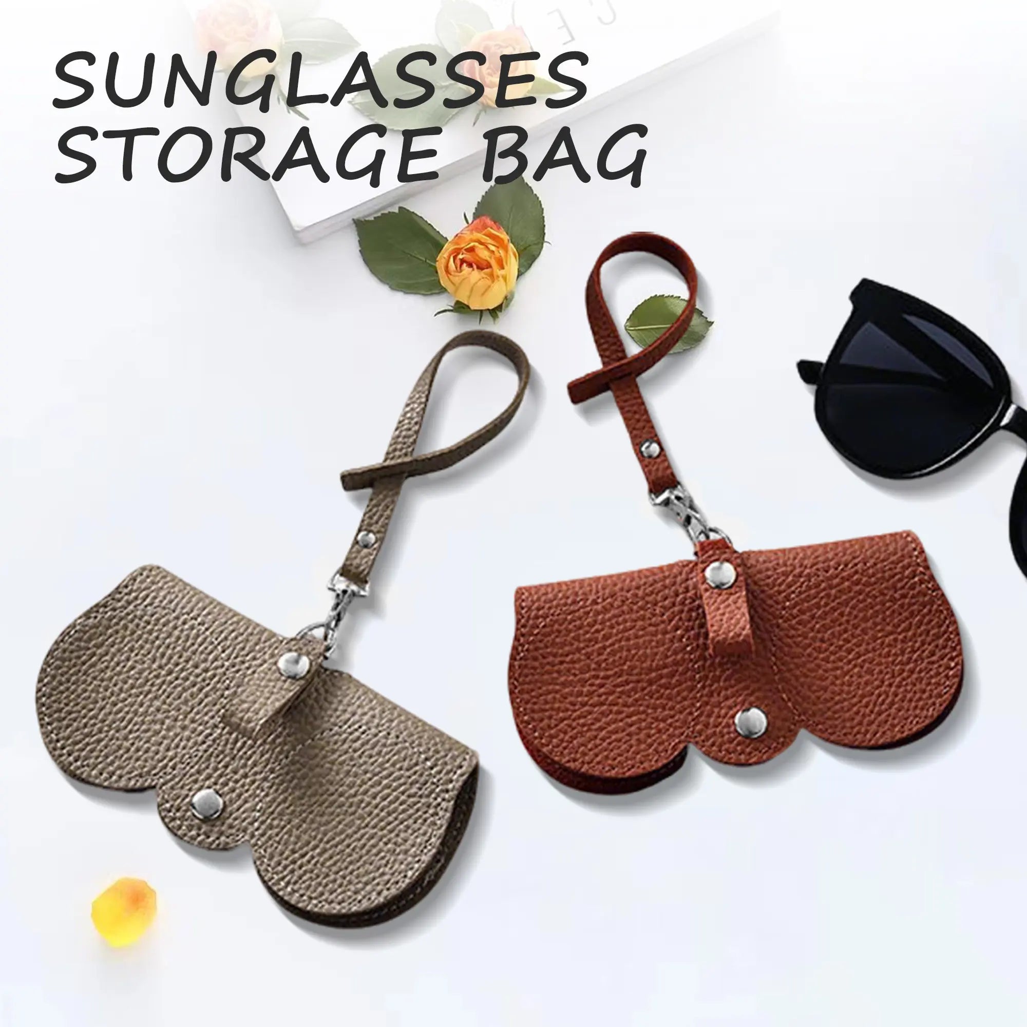 Portable Sunglasses Case with Belt Clip for Travel and Everyday Carry