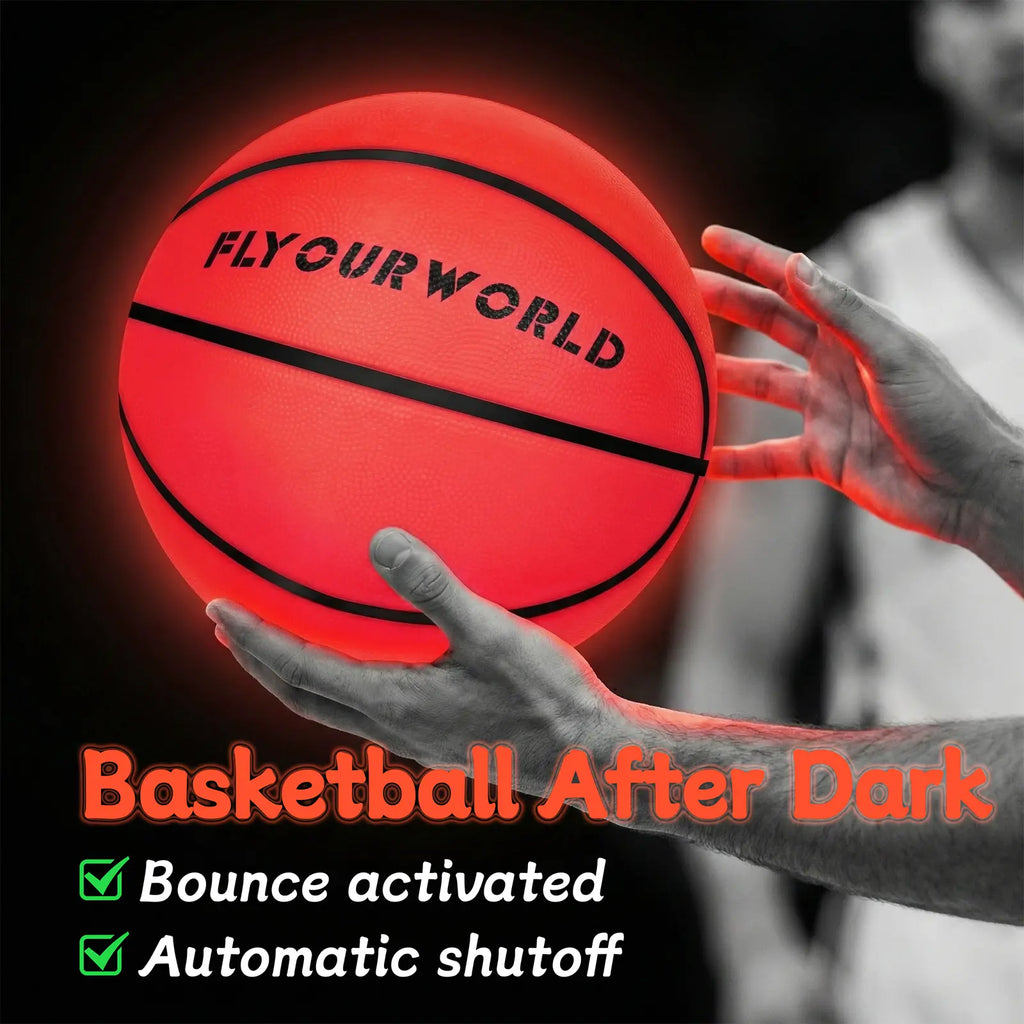 Glow-In-The-Dark LED Basketball for Night Games and Gifts