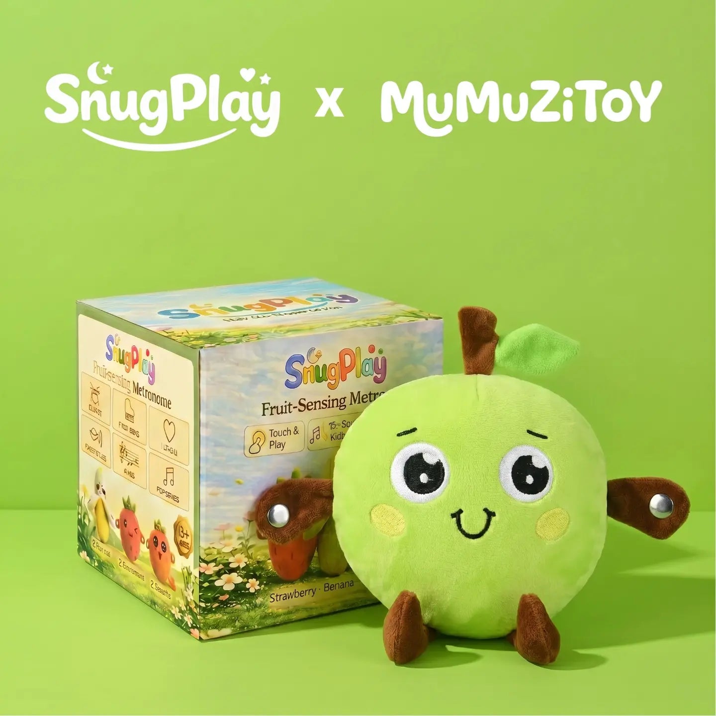 Interactive Music Plush Toy Set: Banana Strawberry Carrot Prank Gift for Kids Adults
