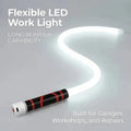 Flexible Rechargeable LED Work Light for Garage Repairs Camping and Emergency Use