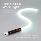 Flexible Rechargeable LED Work Light for Garage Repairs Camping and Emergency Use