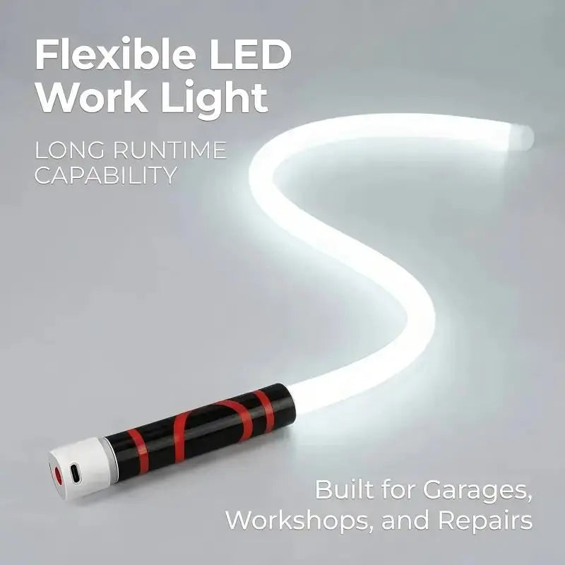Flexible Rechargeable LED Work Light for Garage Repairs Camping and Emergency Use