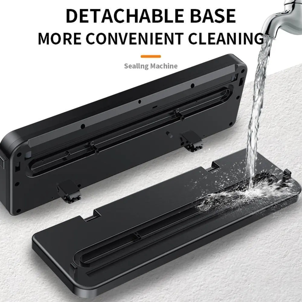 Vacuum Sealer Machine, Automatic Food Sealer with Suction Power, Includes Bags & Cutter, One-Touch Operation, Dry/Moist Modes,Free Bags, Perfect Christmas & New Year Gift ldea
