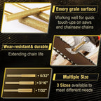 Diamond Chainsaw Sharpener,3 Sizes 4mm/4.8mm/5.5mm,Polishing Grinding Tool for Electric Chainsaw & Stone Carvings