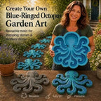 Reusable Octopus Stepping Stone Mold for DIY Garden Pathway Decor
