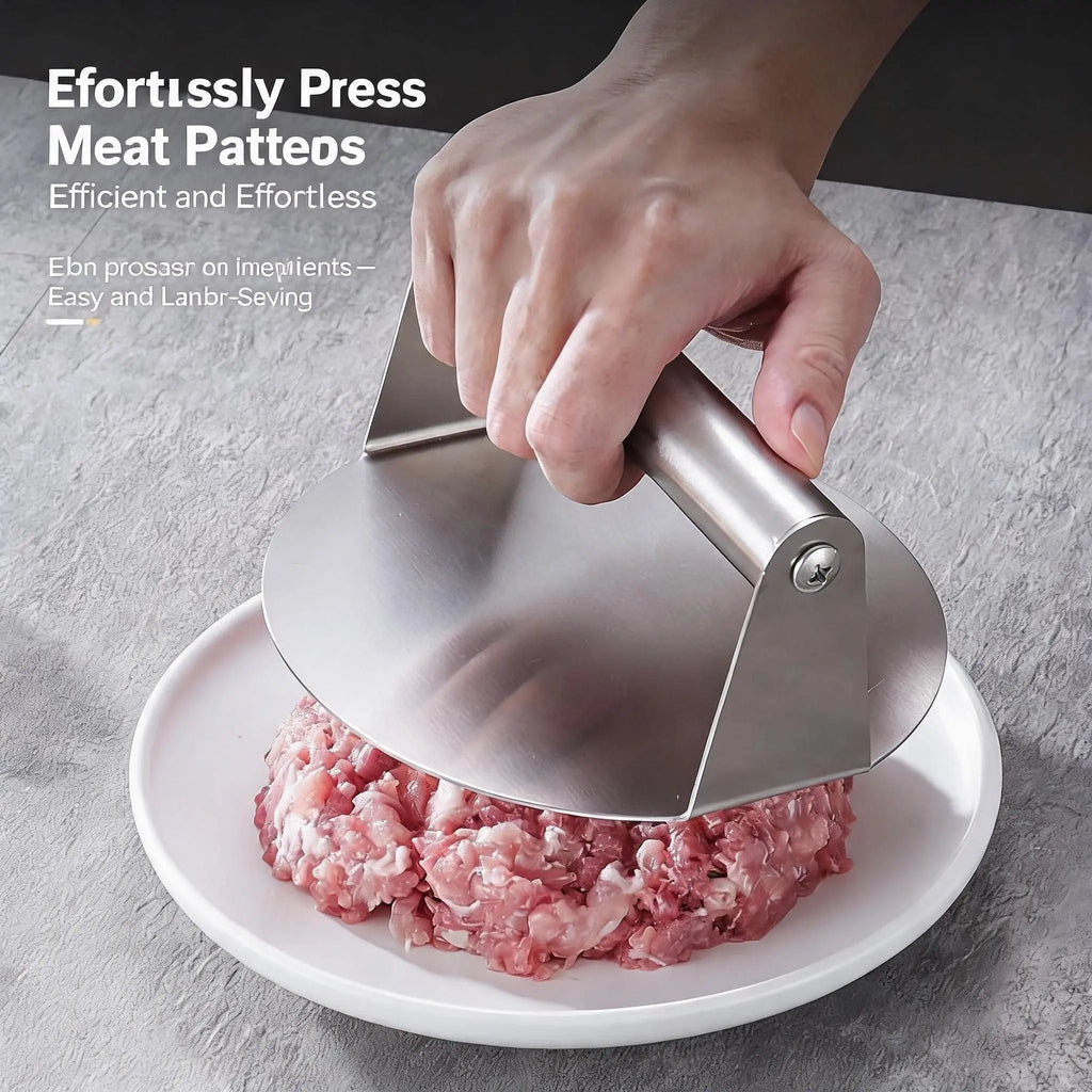 Stainless Steel Smash Burger Press for Flat Top Grill and Easy Cooking