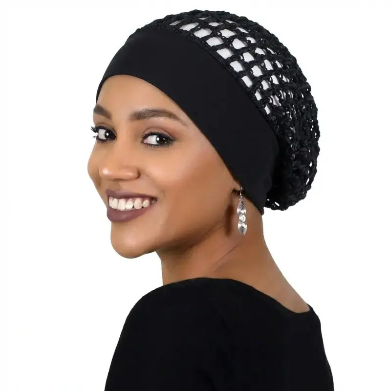 Stretchy Wide Edge Sleeping Cap Set for Nighttime Hair Care and Beauty