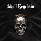 Heavy Duty Skull Keychain for Gothic Biker EDC and Everyday Carry