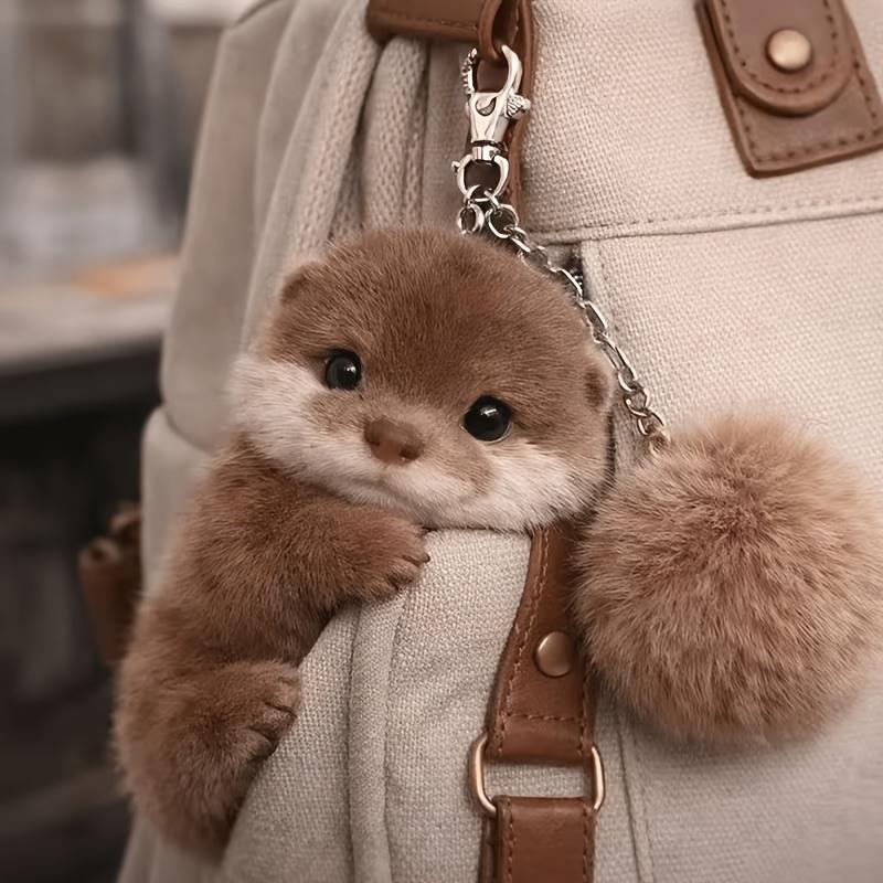 Viral Vibe Soft Plush Otter Keychain Realistic Stuffed Animal Bag Charm Lightweight Backpack Pendant  Viral Vibe Soft Plush Otter Keychain Realistic Stuffed Animal Bag Charm Lightweight Backpack Pendant  Viral Vibe Soft Plush Otter Keychain Realist