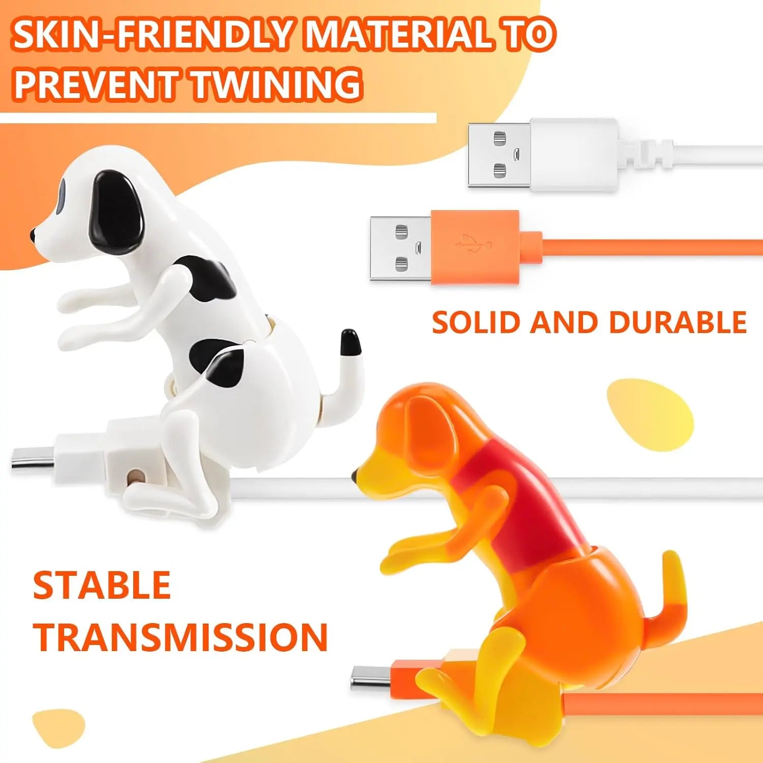 Funny Dog Charging Cable for Phones and Novelty Tech Gifts