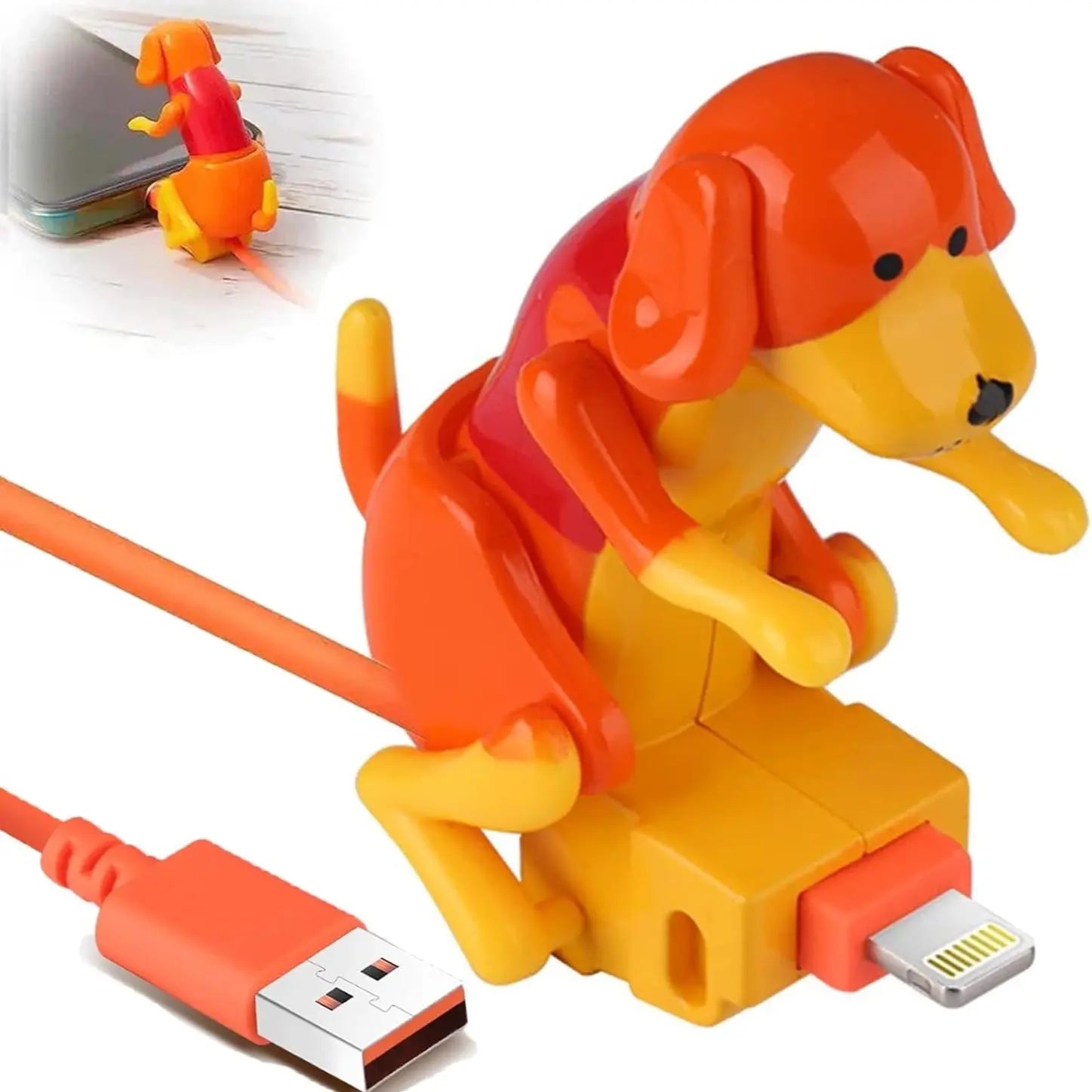 Funny Dog Charging Cable for Phones and Novelty Tech Gifts