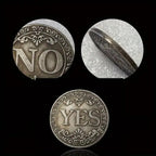 Yes No Decision Coin Double Sided Choice Maker Gift for Friends Family and Daily Fun