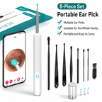 720P HD EarWax Removal Tool with Camera 6 Ear Spoons Set Rechargeable USB Battery Dual Power Safe Ear Care Gentle with WiFi Ear Cleaning summerwins