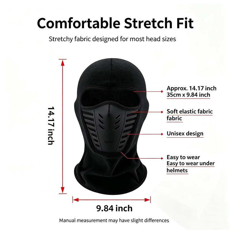 Windproof Full Face Balaclava Ski Mask for Motorcycle Winter Outdoor Sports