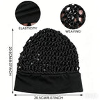 Stretchy Wide Edge Sleeping Cap Set for Nighttime Hair Care and Beauty