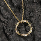 Crown of Thorns Pendant Necklace for Christian Faith and Hip Hop Jewelry