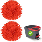 Chenille Duster Replacement Heads for O-Cedar Mop, Long-Handle Dry Cleaning Refills